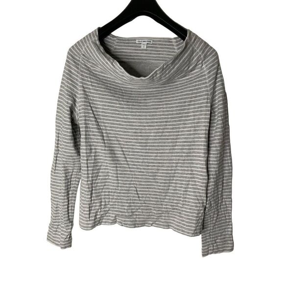 Standard James Perse Striped Cowl Knit Top Sweater Boatneck women's size 3 - Picture 1 of 4